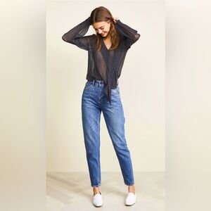 LA VIE Jeans by Rebecca Taylor Emilie size 25 high‎ rise relaxed fit